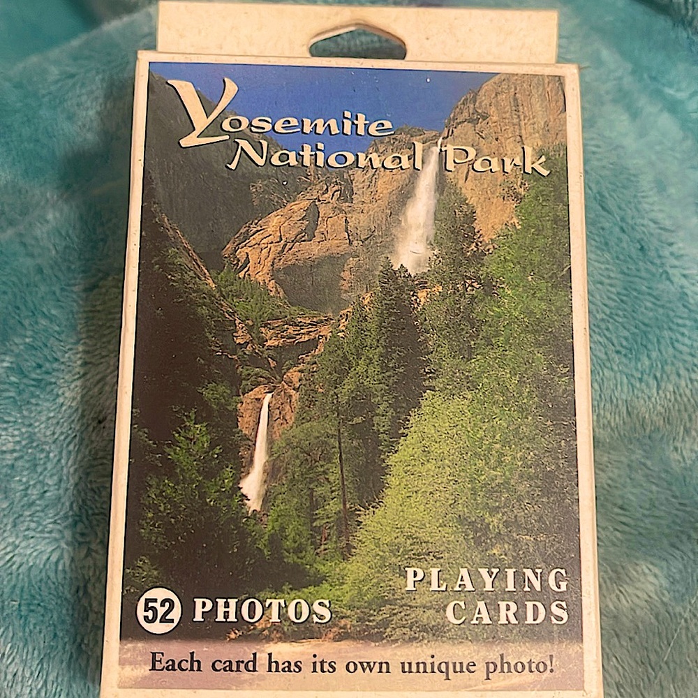Yosemite national Park playing cards: 52 photos vintage in original box souvenir